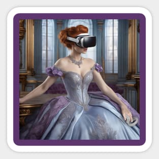 Baroque Lady VR Gamer Sticker